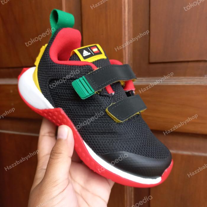 sepatu anak adidas lego black multi original