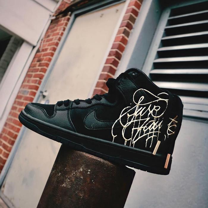 Nike SB Dunk High Faust Black 100% Original