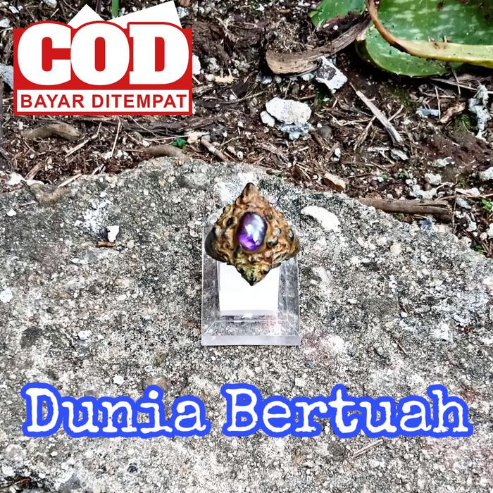 Cincin Perunggu Bermustika Era Majapahit asli temuan sungai