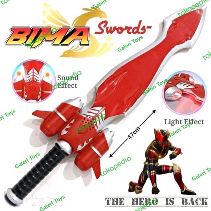 Mainan Pedang BIMA S Fire Sword Lampu dan Suara