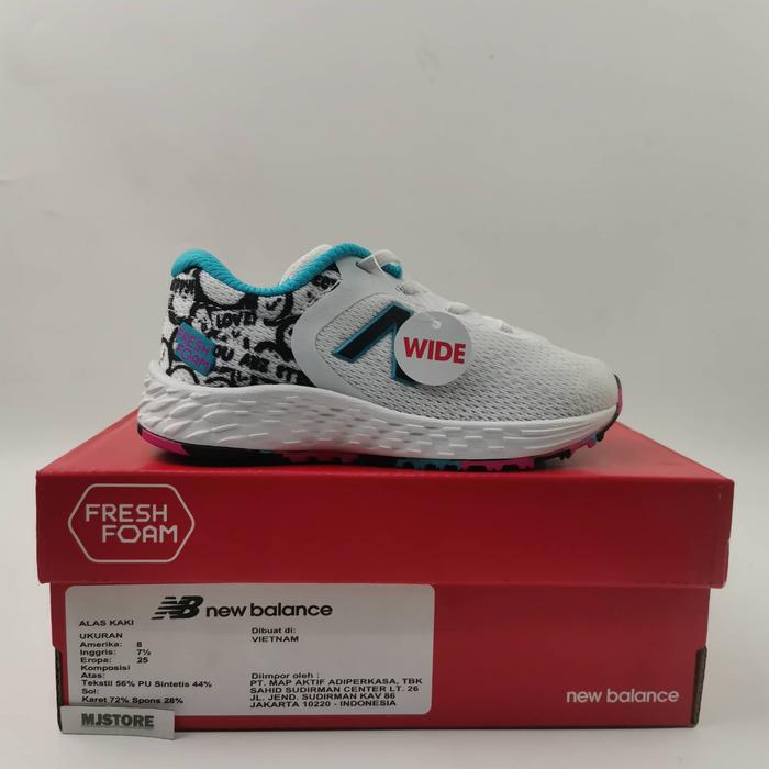 Sepatu Anak New Balance Arishi v2 Girls Running Shoes - White
