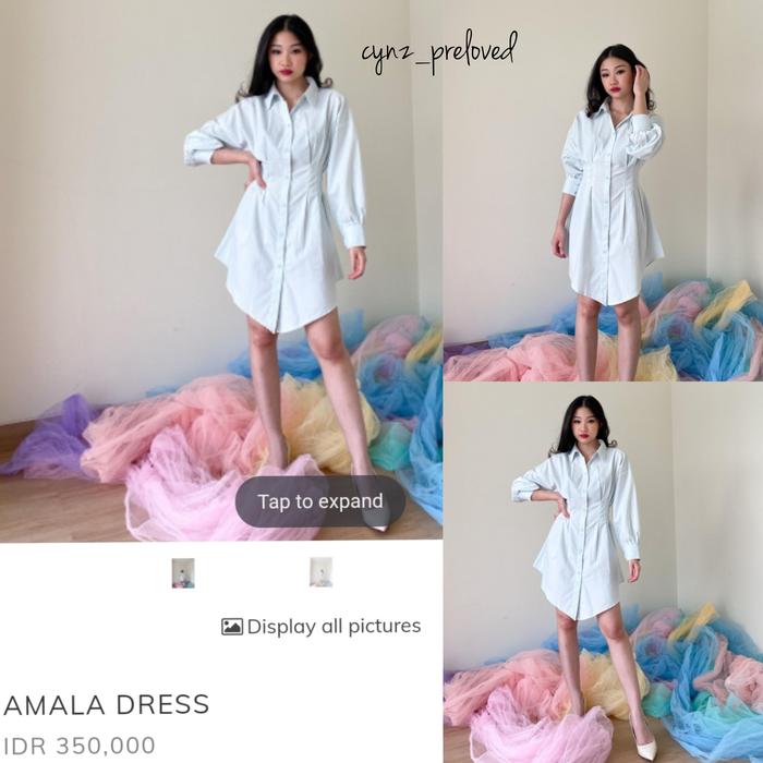 preloved modelano amala dress in mint blue