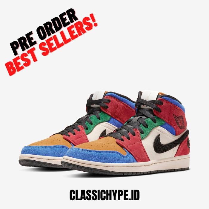 BLUE THE GREAT X AIR JORDAN 1 MID FEARLESS