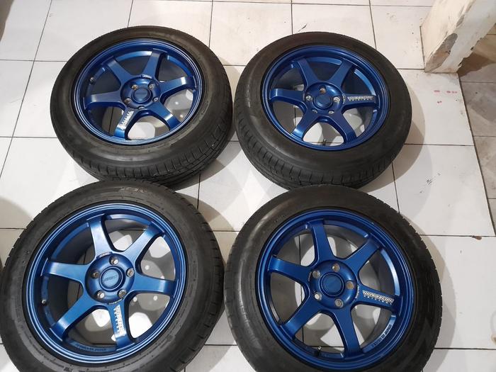 Velg Rays Te37 Second Ring 17 Lebar 8 Baut 5 Ban 215 60 r17 Inova Crv