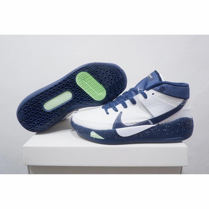 0SEPATU BASKET KD 13 TEAM WHITE NAVY
