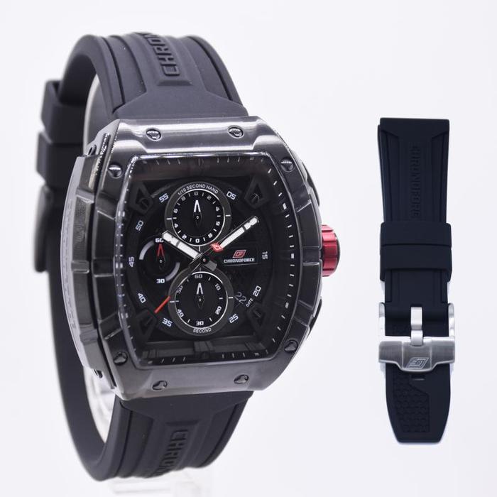 CHRONOFORCE 5336MB - Jam Tangan Pria Analog ORIGINAL - Full Hitam
