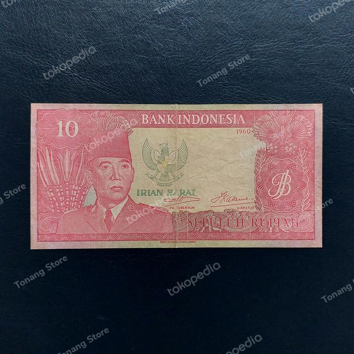 Uang Kuno 10 Rupiah Seri Soekarno/Sukarno Irian Barat/IRBA 1960 -4069