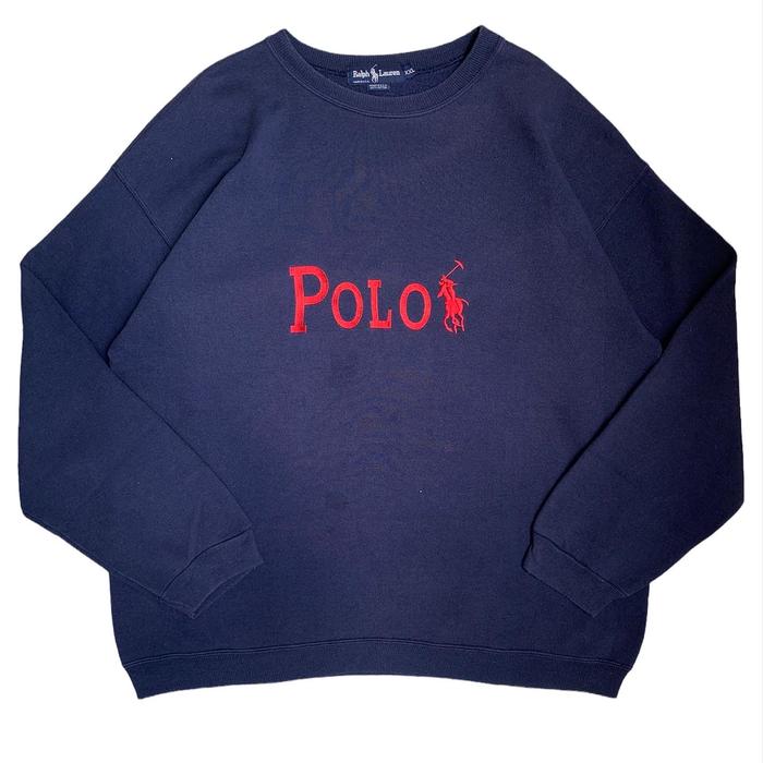 Vintage Polo Ralph Lauren Big Logo Sweatshirt Made in USA