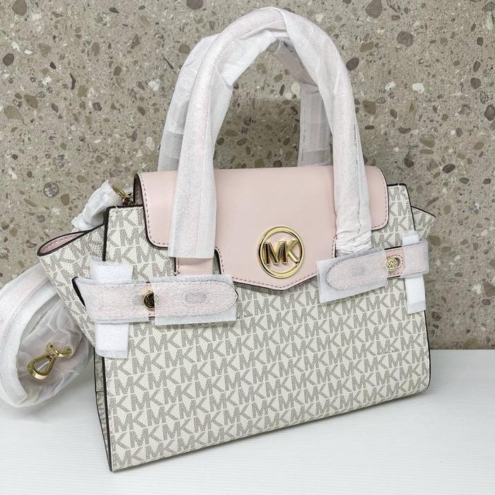 TAS MK CARMEN MEDIUM SATCHEL VANILLA