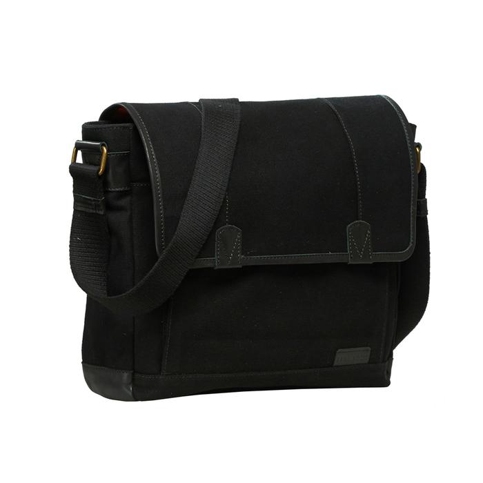 Tas Premium Evrawood Baraga Postman - Black / Tas Selempang - Kanvas