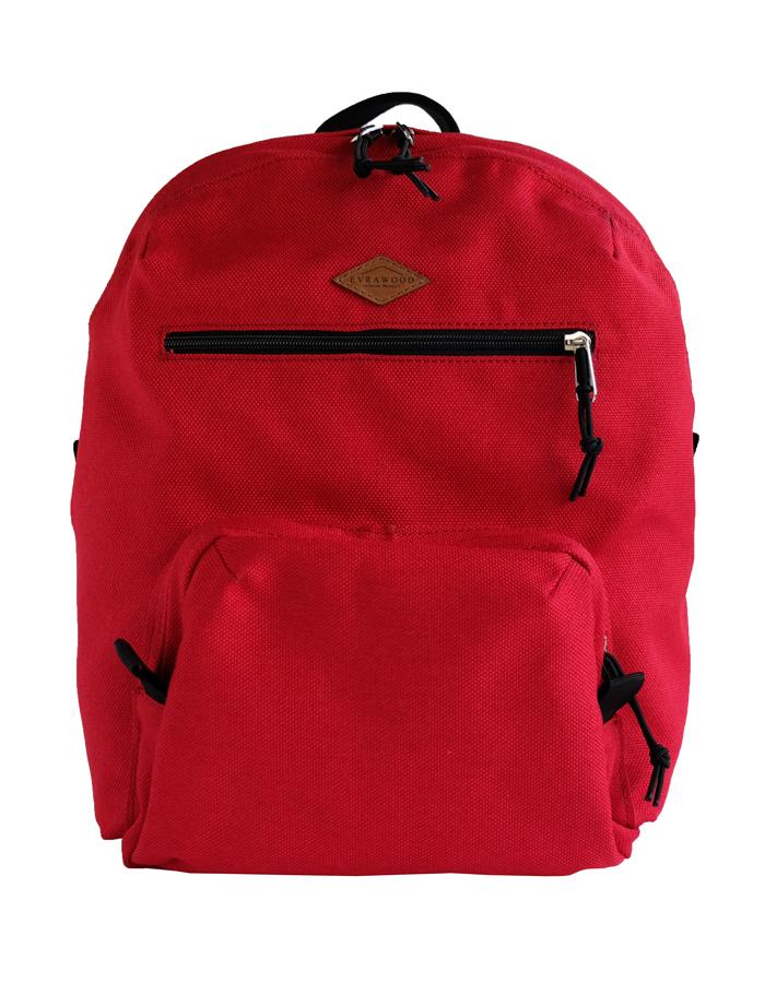 Tas Premium Evrawood Indiana Backpack - Pure Red / Tas Ransel - Kanvas