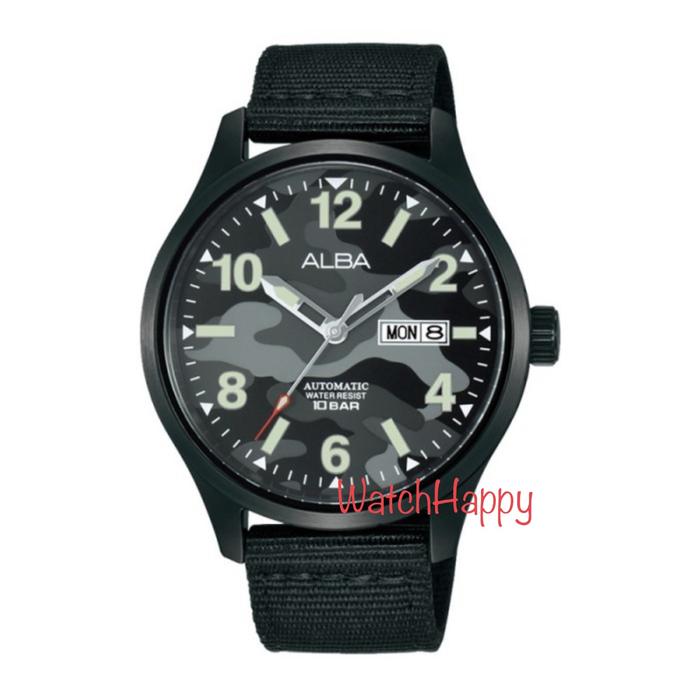 WatchHappy Alba AL4311X1 Nylon7 Straps Black Automatic AL4311 ORIGINAL