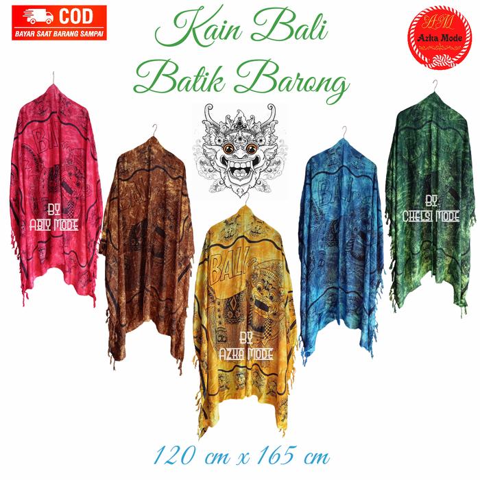 Kain Bali Pantai/Kain Bali Motif Batik Barong/Kain Bali Halus & Lembut