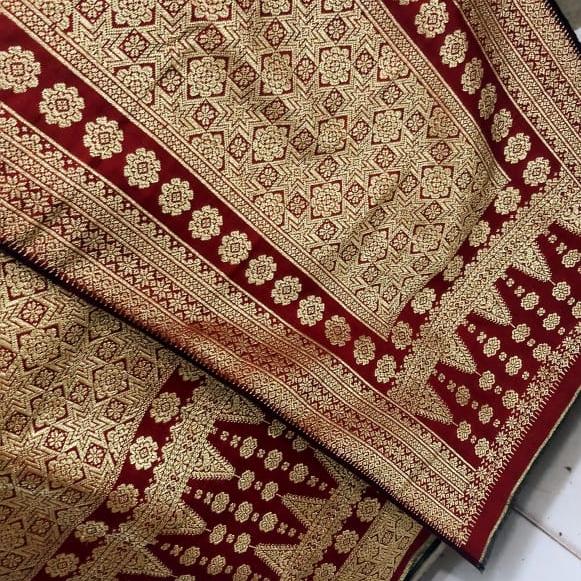 SONGKET PALEMBANG MOTIF BERLIAN GEBENG ORIGINAL