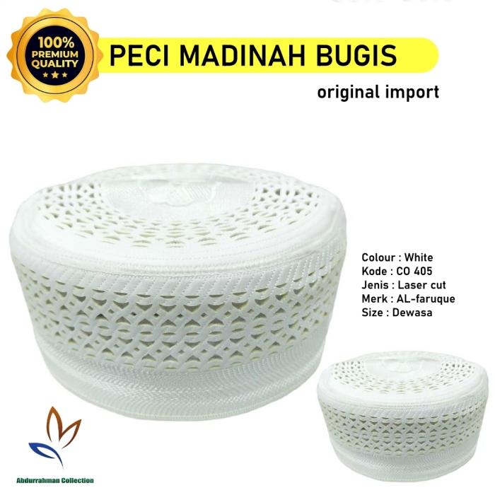 Grosir Isi 20 Peci Madinah Bugis Al-faruque Size Dewasa Original