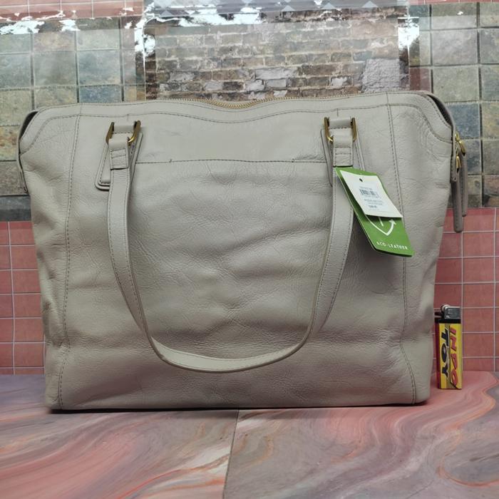 Brand New Tas FOSSIL JACQUELINE Tote Graystone 100% Original