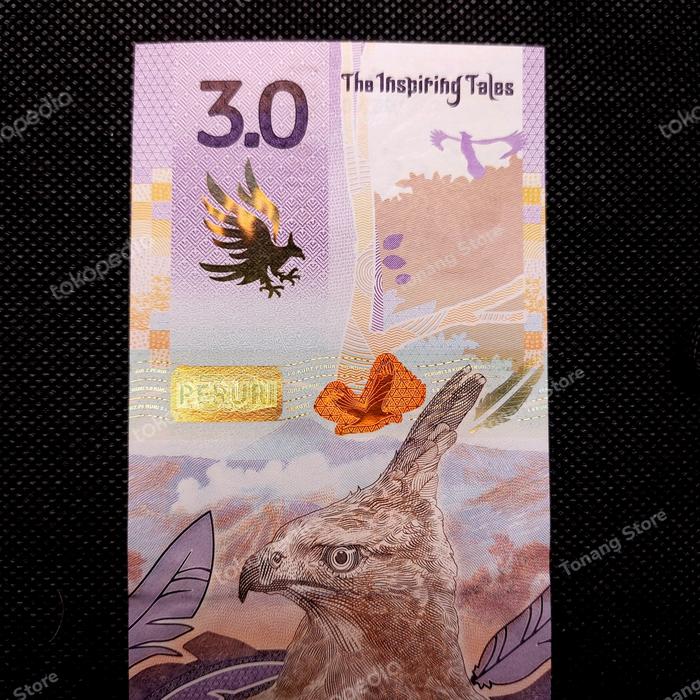 Uang Testnote Perum Peruri 3.0 Elang Hologram