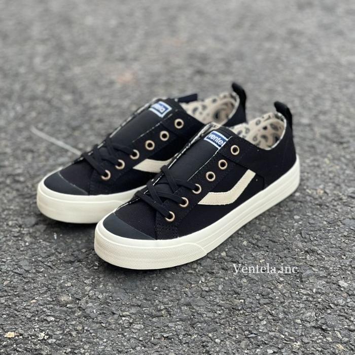 SEPATU VENTELA REBORN BLACK NATURAL LOW VANTELA EVIL VENTELLA REBORN