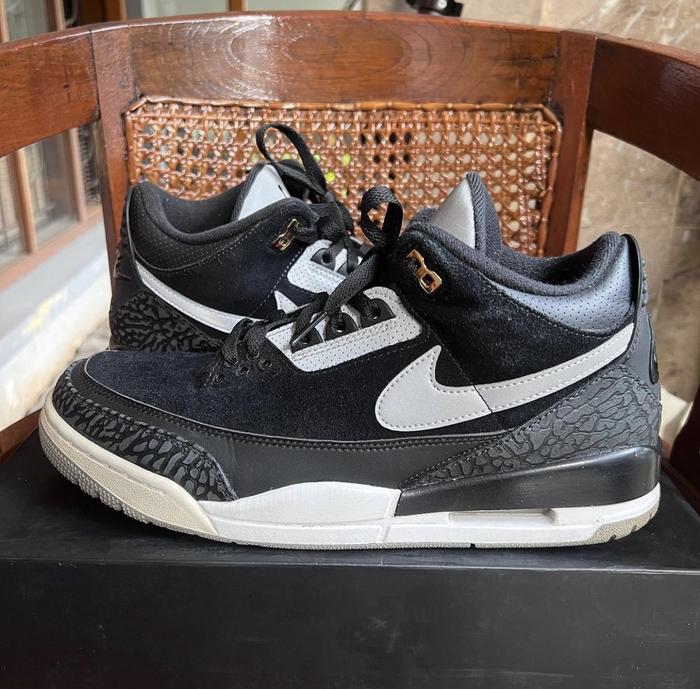 AIR JORDAN 3 RETRO TINKER BLACK ORIGINAL AUTHENTIC SNEAKERS 100%