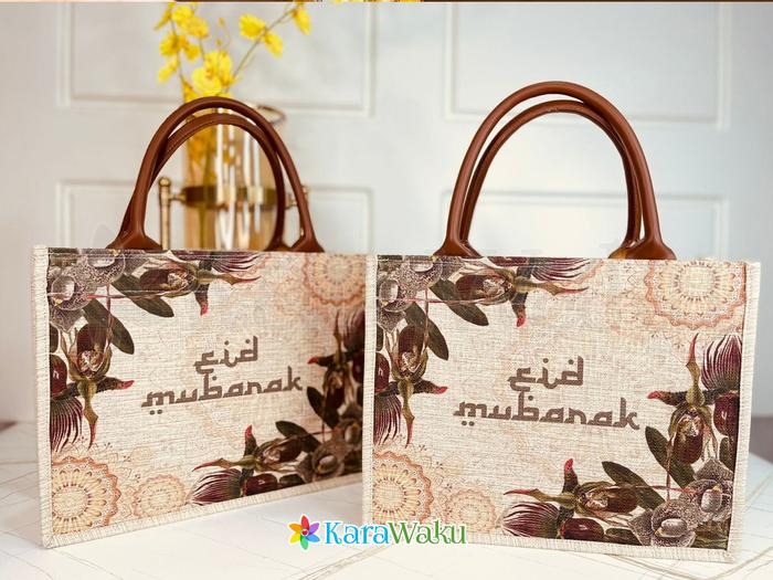 Canvas HandBag Printing Handle Leather Custom Souvenir