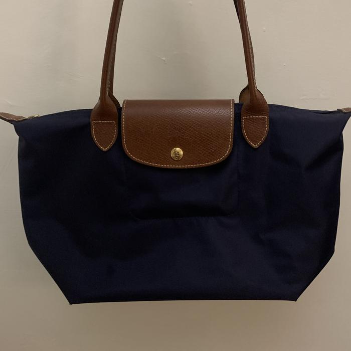 Longchamp navy le pliage original Small long handle (SOLD)