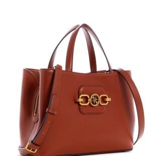 Guess Original Counter Hensley Satchel Bag Brown