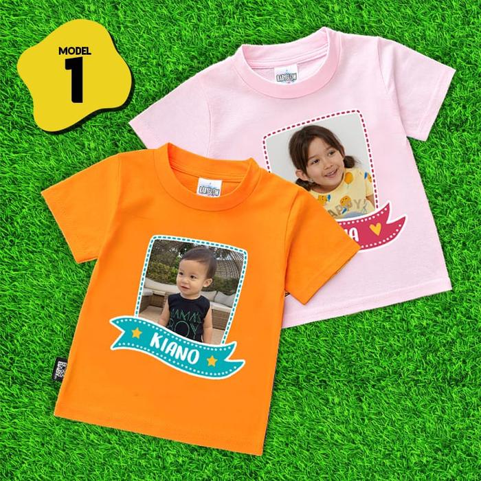 kaos anak foto sendiri