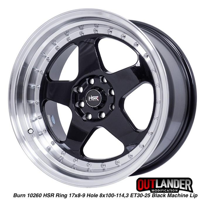 Velg Mobil Kalos, Spark, Spin Ring 17 Hsr Wheel Burn Bml