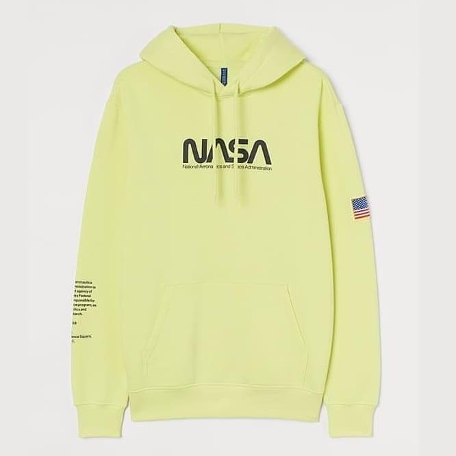HOODIE NASA ROCKET NEON