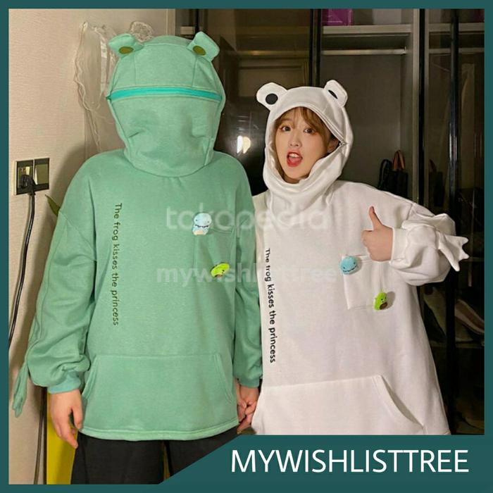 FROG RESLETING ZIPER HOODIE KODOK RESLETING ZIPPER KOREA TREND KEKINIA