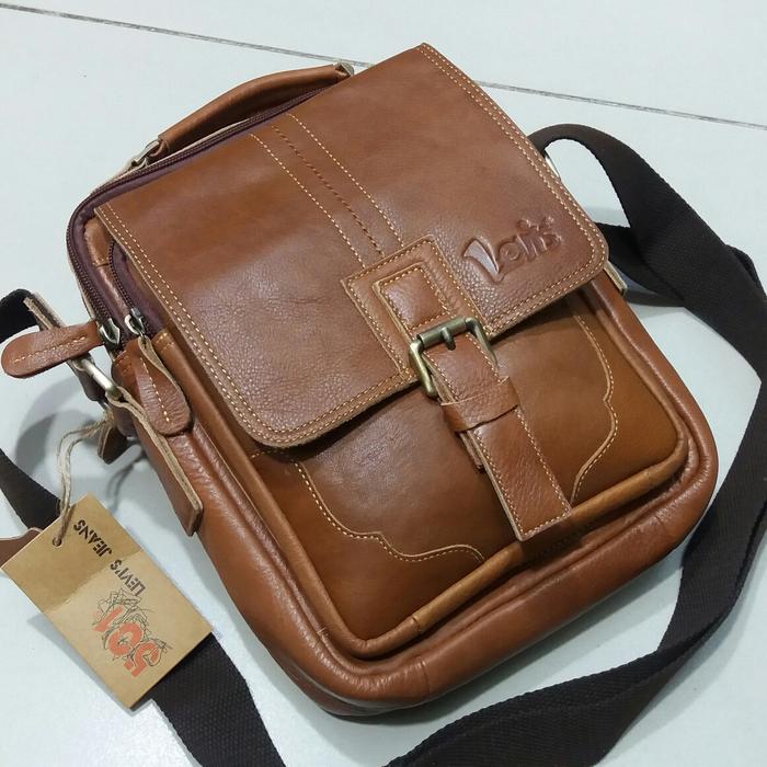TAS SELEMPANG PRIA KULIT ASLI ORIGINAL IMPORT LEVIS