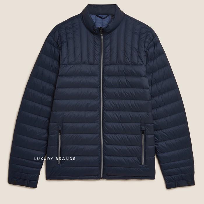 Jaket Bulu Angsa MARKS & SPENCER Puffer Down Jacket Navy