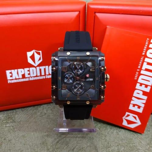 EXPEDITION E 6808 M HITAM JAM TANGAN WANITA ORIGINAL RESMI