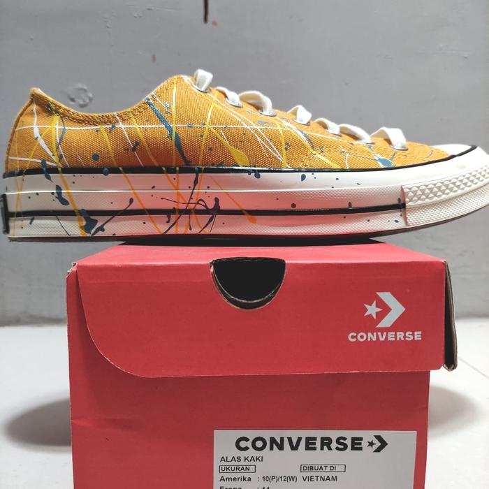 converse 70s low sunflower splatter
