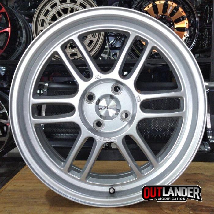 Velg Mobil Agya, Altis, Ayla Ring 17 Hsr Wheel Kumamoto Silver