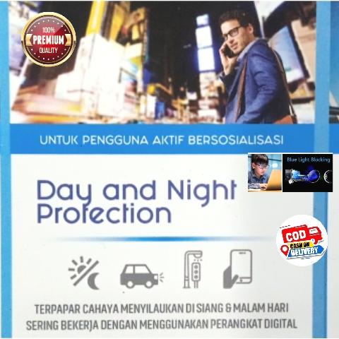 lensa kacamata essilor elements day and night protection original