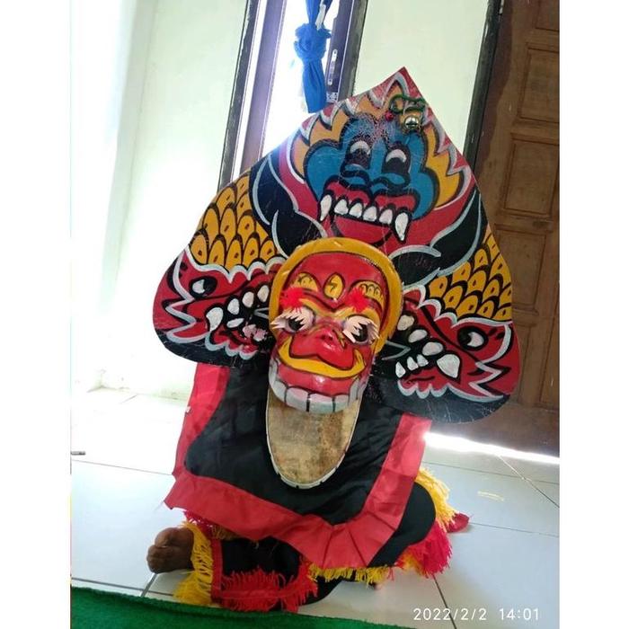 Barongan Devil anak anak murah setelan reog ponorogo sd kemul warna