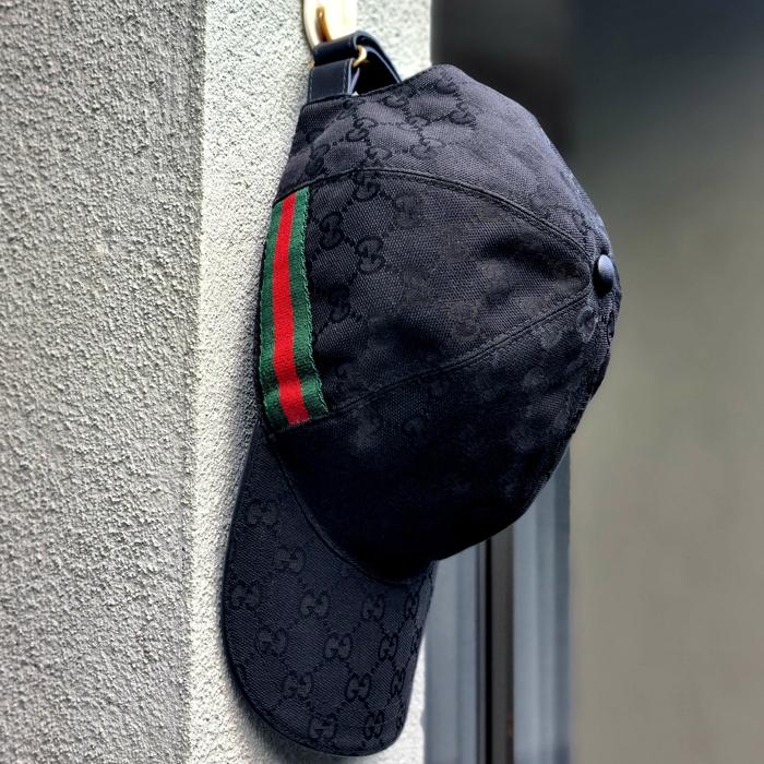 gucci cap gg black not cat tiger rhyton wallet sneaker L second ori