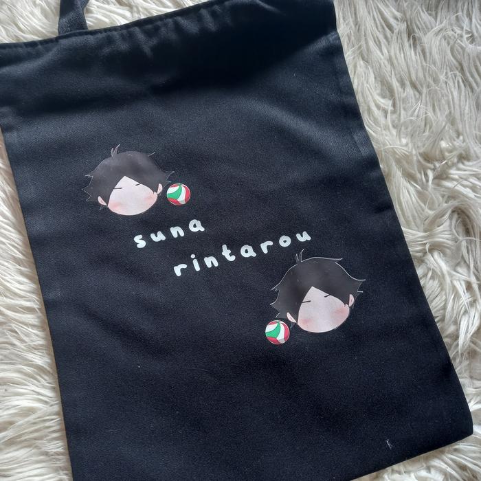 TOTEBAG BLACK SUNA RINTAROU TOTE HITAM HAIKYUU