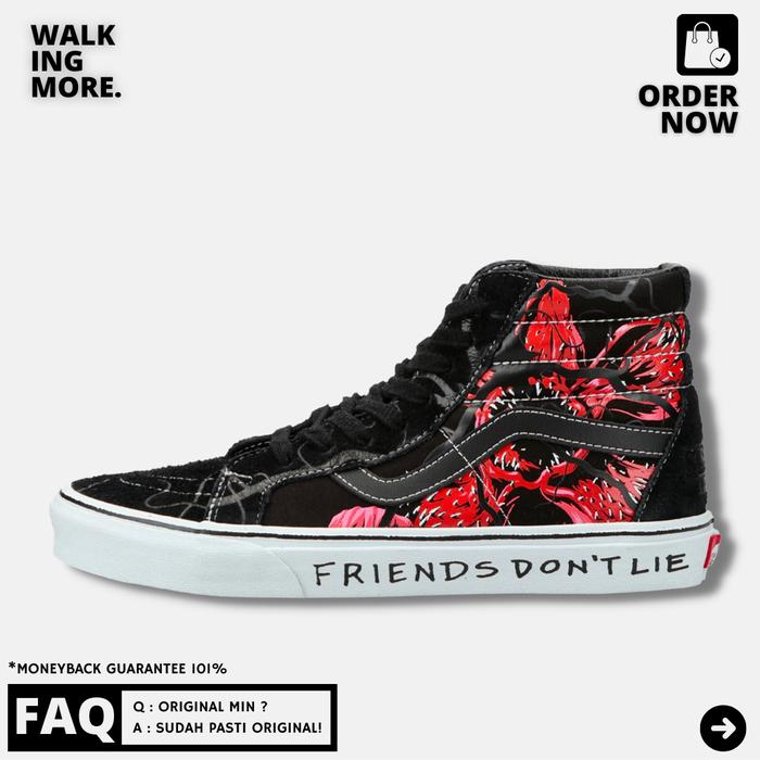 BEST DEAL VANS SK8 HIGH X STRANGER THINGS LIMITED EDITION ORIGINAL