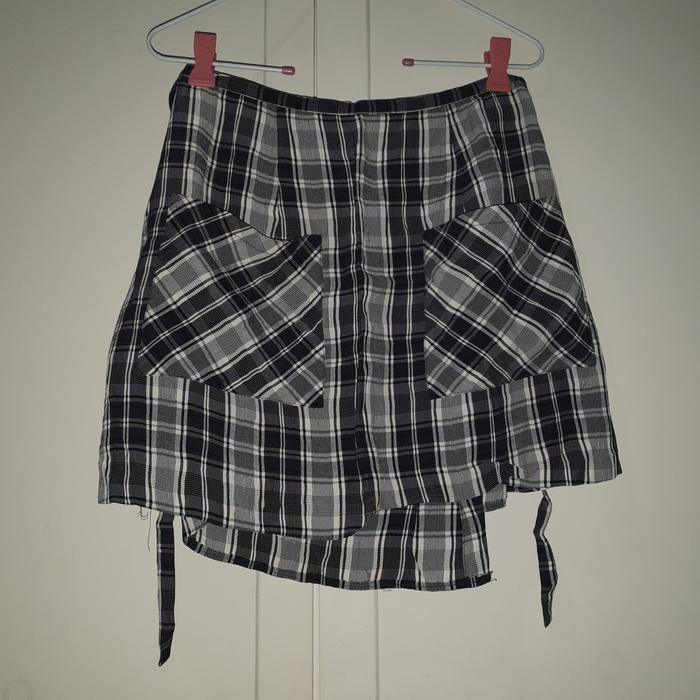 thrift mini skirt, merk jigsaw, made in Australia, size S