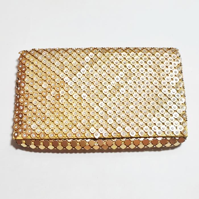 Clutch Gold Preloved bling bling
