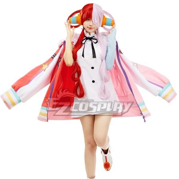 Uta one piece fullset wig headphone costume shoes cosplay