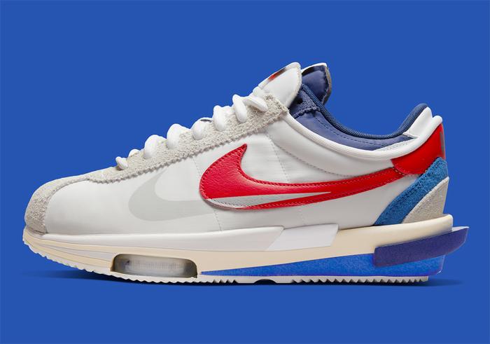 Nike Cortez 4.0 Sacai White University Red DQ0581-100|100% Original