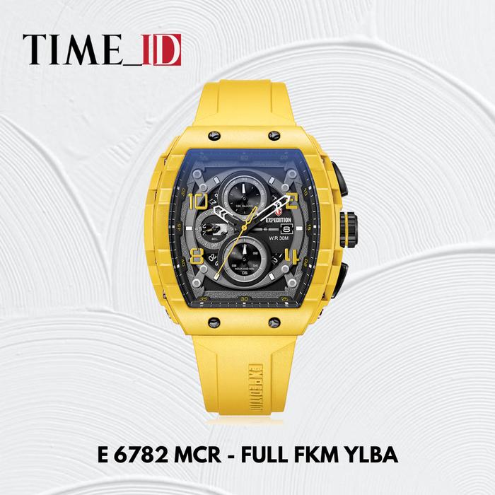Jam Tangan Expedition E 6782 MCR - FULL FKM YELLOW BLACK Pria