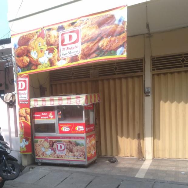 gerobak alumunium 150x60 dengan kanopi lampu pemanas dan banner 5 mtr