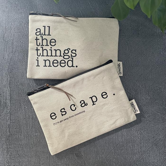 Canvas Pouch Eco-friendly 22x15cm.