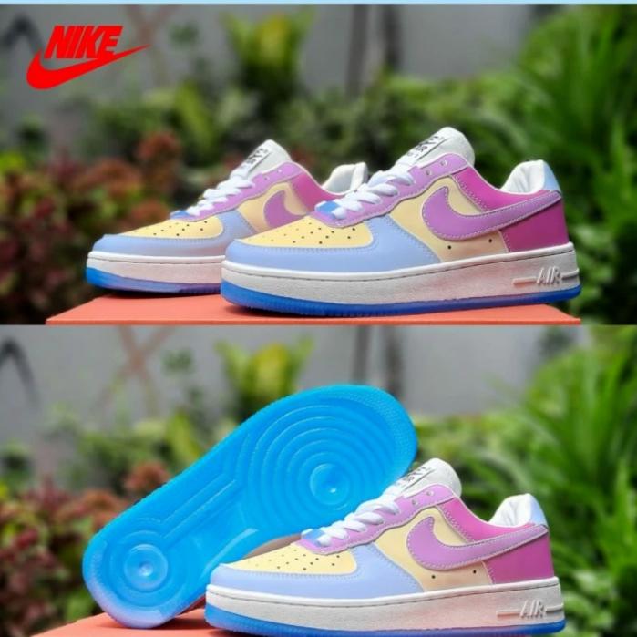 Sneakers wanita Art Nike AF1 UV Colour changing terbaru