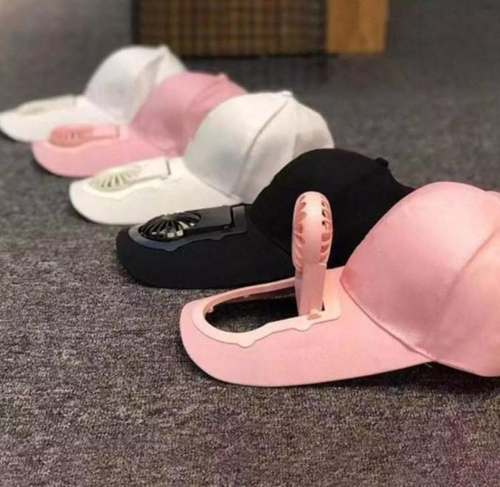 Topi Kipas Anti Kepanasan rachargeable