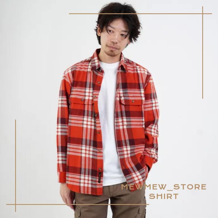 Kemeja Flanel Pria Lengan Panjang Casual Original MGEE FLANEL C006